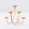 Candle Holders 5 Arms Gold Candlestick Romantic Candlelight Centerpieces For Wedding Party Table Decoration Home Votive
