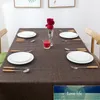 Nappe Simple imperméable nappe unie couleur unie décent gris mariage décoration de la maison Banquet couverture rectangulaire
