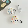 Niedliche Blatt-Liebes-Herz-Kopfhörerhüllen für Apple AirPods Pro 2 3, mattes Silikon, kabelloses Bluetooth-Headset, schützende Abdeckung, Ladebox