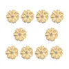 10pcs Kristal Çiçek Broş Şık Moda Emaye Pim İçin Kadınlar Sarı K-POP Papatya Yaka iğneler Düğün Takı Rozet