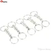 10 Pcs Premium Quick Release Pull-Apart Key Amovible Handy Keyring Amovible Porte-clés Accessoire avec Deux Anneaux Fendus WHvfd