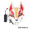Costume Accessories Hot Sales LED Mask Glowing Halloween Party Mask Rave Carnival DJ Light Up Anime Cosplay P