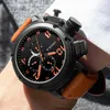 Reloj Mecánico automático ONOLA para hombre 2021, reloj de pulsera de cuero con esfera grande de lujo, deportivo informal a la moda, reloj masculino único Q0902