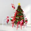 Decorazioni natalizie Babbo Natale elettrico con copertura del viso Decor decorazioni per decorazioni per la scala