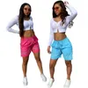 3 färger kvinnor skriva ut shorts gata trendsättare cashew hip hop kort byxor mode 2022 nya sport shorts designer casual dragstränga shorts