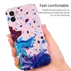 Pintura Casos de telefone para Apple iPhone 12 Pro Max 11 XS XR 8 7 Flor Water Silicone Capa protetora