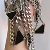 2021 Retro Luxury Hängsmycke Halsband för män och kvinnor Silverbrev Halsband Enkel Personlighet Högkvalitativ Present Smycken Halsband