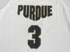 رجل NCAA Purdue Boilermakers 3 Carsen Edwards كلية كرة السلة الفانيلة Vintgae أسود أبيض مخيط قمصان S-XXL