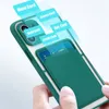 Card Holder Slot Translucent Phone Cases for iPhone 12 Pro Max 11 XR XS 8 7 Plus Samsung S21 Ultra A82 5G izeso