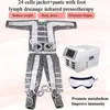 Lenfatik basınçlı hava kızılötesi ince takım elbise vücut şekillendirme lazer ışık tedavisi lenf drenaj masaj makinesi 5 çalışma modları
