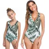 Costume da bagno Mommy Me Vestiti Bikini Pantaloncini da spiaggia Madre figlia Costumi da bagno Bambini Ragazza e mamma Abiti Family Maching Look 2104177068653