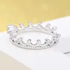 Crown Crystal Anéis Diamante Aberto Ajustável Ajustável Casa Bandas Anéis Para As Mulheres Moda Jóias Will e Sandy