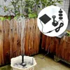 Solpanel Powered Water Fountain Pool Pond Garden Sprinkler Sprayer med pump 3 Spray Heads 210713