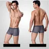 4 stks / partij L-7XL grote maat heren ondergoed boxers shorts mesh slipje kleding mannelijke sexy transparante onderbroek voor man H1214