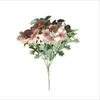 Dekoracyjne kwiaty wieńce moda sztuczna hortensja jedwabny bukiet dekoracja camellia piwonia róży ślub dom