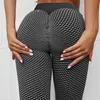 Tiktok Pantalones de yoga sin fisuras para las mujeres, textured cintura alta tope Levantamiento Leggings Control de la calle Anti-Celulitis Entrenamiento Leggings Apretado