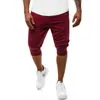 Pantalones de hombre Moda Hombre Casual Fitness Sudor Color sólido Slim Fit Running Training Rojo Verde Negro