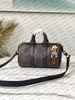 M80118 Designer di fascia alta City XS Borsa da uomo in maglia con patch ricamata in tela MESSENGER Borsa a tracolla maschile in vera pelle di vacchetta