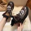 Stövlar Snow Kvinnors Vinter Skor Tjock Sula Plaforms Ankel Boot Round Toe Plush Warm Cotton Shoe Side Zip Silver Black1