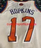 Maillot de basket-ball personnalisé #17 HOPKINS, broderie, ajoutez n'importe quel numéro de nom