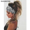 Nieuwe Bohemen Stijl Chiffon Hoofdband Dames Yoga Wash Face Sport Haarbanden Stretch Wide Head Wrap Bloemen Haaraccessoires