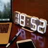 Muurklok horloge klok 3d led digitale moderne ontwerp woonkamer decor tafel alarm nachtlicht lichtgevende desktop