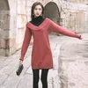 Spring And Autumn Turtleneck Sweater Women Slim Fit Fashion Color Matching Mid-Long Joker Knitting Bottoms 210427