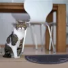 Tappetino semicircolare per lettiera per animali domestici Forniture per lettiere per gatti