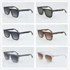 2021 Marca de luxo vintage Homens de óculos de sol do óculos solares de óculos de sol do óculos escuros de óculos de sol Eyewear machos de vidro feminino tf05134605682