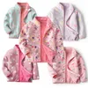 Mètres de saut des filles Outwears Polaire Pour Hiver Automne Bébé Vestes Manteaux Fleurs Veste pour enfants 211011