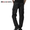 Męskie spodnie Mężczyźni 95% Bawełna Pantalones Hombre Kieszenie Spodnie Wypoczynek Streetwear Tactical Cargo Rozmiar 28-40 18874-5