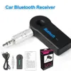 ユニバーサル3.5mm Bluetooth Car Kit A2DPワイヤレスFMトランスミッターAUXオーディオ音楽レシーバーアダプター電話用マイク付きMP3小売ボックス