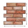 3030 cm 3D tapet klistermärken DIY Brick Stone Självhäftande vattentätt väggpapper Kök Badrum vardagsrum Kakel Klistermärken Renov1256890