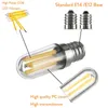 Ampuller Mini E14 E12 1 W 2 W 4 W LED Buzdolabı Dondurucu Filament Işık COB Dim Lamba Soğuk / Sıcak Beyaz AC 110 V 220 V