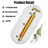 24K Vibrate Beauty Bar Massager Roller Electric Face Lift Massaggio Dimagrante Antirughe Cura della pelle Rafforzamento Bastone d'oro 220301