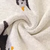 Осень зима младенческая девушка мальчик девушка пингвин вязание одеяло рожденный одеяло мальчики девушки держать 210429