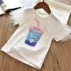 2個の子供子供の子供女の子の服セット小さな女の子夏の漫画プリントTシャツとズボンのレギンス衣装衣服2pcs 51 Y2