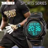 Sıcak SKMEI Marka Lüks Spor Saatler Erkekler Açık Moda Dijital İzle İşlevli Led Saatı Adam Relogio Masculino X0524