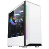 Gamekm Настольный компьютер Case Case ATX / M-ATX / ITX Акриловая боковая панель Водяной охлаждающий пылезащитный RGB Gaming PC Shell для - черный