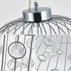 Pendant Lamps Elegant Show Retro Iron Crystal Lights Cage Industrial Wind Bar Restaurant Clothing Coffee Shop Lamp ZL3 Ya74