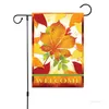 Banner Flaggor Cykelhus Garden Flagga 30 * 45cm Linne Flagga Gula orm Hem Utomhus Party Supplies 8 Style T2i51865