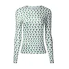 달 인쇄 긴 소매 여자 티셔츠 슬림 플러스 사이즈 기본 패션 5 색 Tshirt 여성 S-4XL 캐주얼 티셔츠 femme 210607