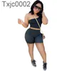 Mulheres Tracksuits Dois Peças Defina Designer Summer Slim Sexy Slant Shoulder Suites Sem Mangas Shorts Outfits 5 cores