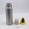 1000ml Bullet Mugs Shape Drinking Bottle Tumbler 32oz Stainless Steel Vacuum Insulated Water Bottles Flask Outdoor Sports Cups ZWL786