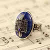 The Vampire Diaries Ring New Fashion Punk Blue Enamel Ring For Women Men Fashion Jewelry Accessories1796245