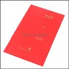 Greeting Event Festive Party Supplies Home & Gardengreeting Cards 10Pcs/Set Year Wedding Red Envelope Chinese Spring Festival Drop Delivery