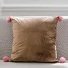 Cushion/Decorative Pillow Nordic Velvet Chair Home Cushion Decorative Back-seat Pillows Recliner Office Backrest Pad