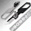 Mini couteau pliant de poche porte-clés lame M390 TC4 manche en alliage de titane sauvetage tactique EDC couteaux d'outils de survie a3877