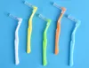 Disposable Interdental Brush L Shape Imported Steel Wire Dental Toothpick Orthodontic Tooth Brush Wholesale