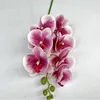 Decoratieve bloemenkransen 12 stks Goede Qualit Butterfly Orchid 7 Heads Real Touch Phalaenopsis Orchids Latex voor Wedding Kunstbloem